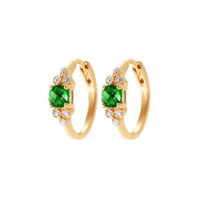 Boucles d'oreilles Coque de Nacre Plaqué Or 750 et Oxydes de zirconium 2672450