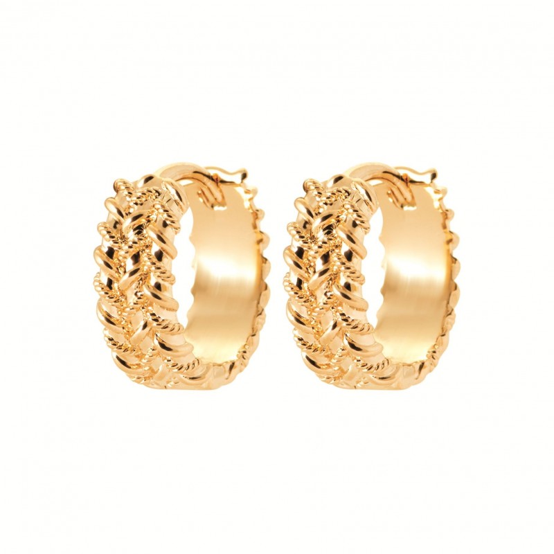 Boucles d'oreilles Coque de Nacre Plaqué Or 750 2669900