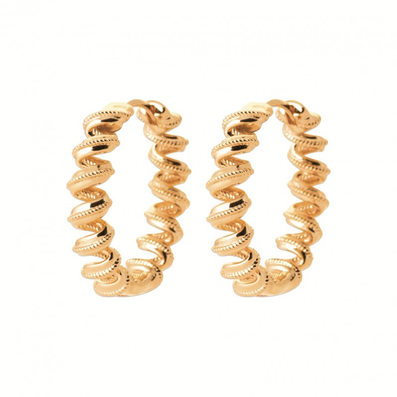 Boucles d'oreilles Coque de Nacre Plaqué Or 750 2664800