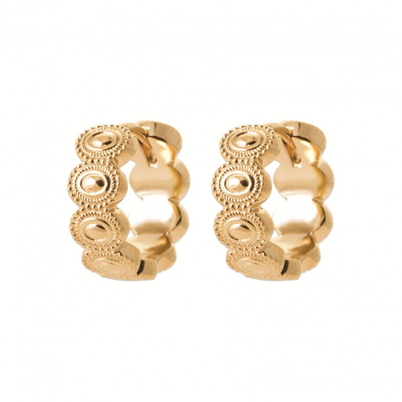 Boucles d'oreilles Coque de Nacre Plaqué Or 750 2664000
