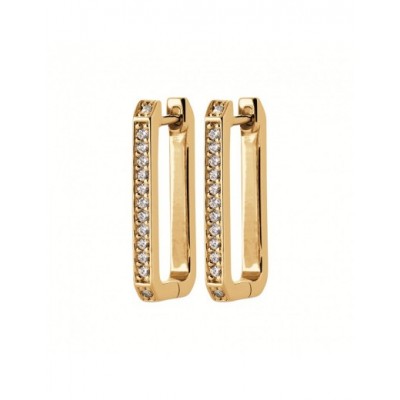 Boucles d'oreilles Coque de Nacre Plaqué Or 750 et Oxydes de Zirconium 2650210
