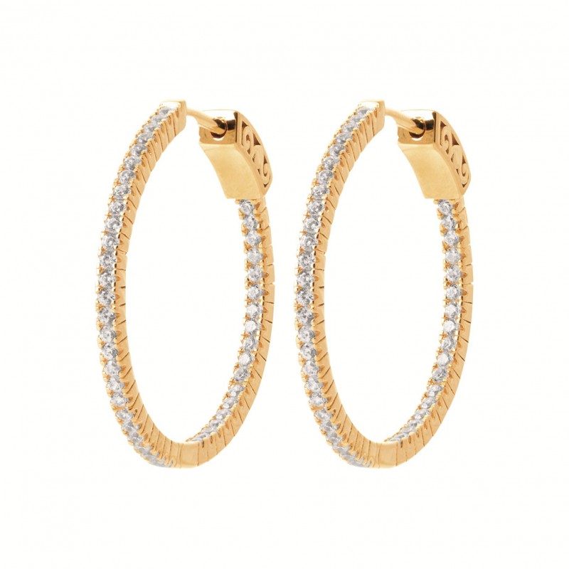 Boucles d'oreilles Coque de Nacre Plaqué Or 750 2623710