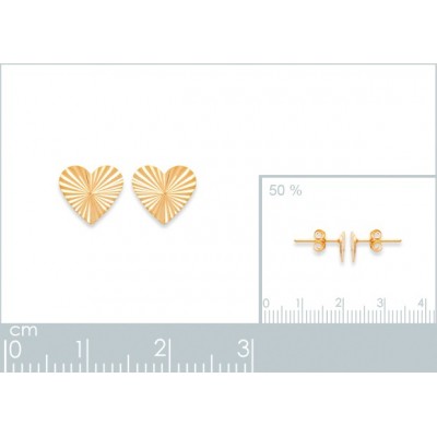 Boucles d'oreilles Coque de Nacre Plaqué Or 750 261057