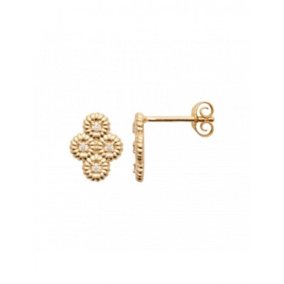 Boucles d'oreilles Coque de Nacre Plaqué Or 2594010