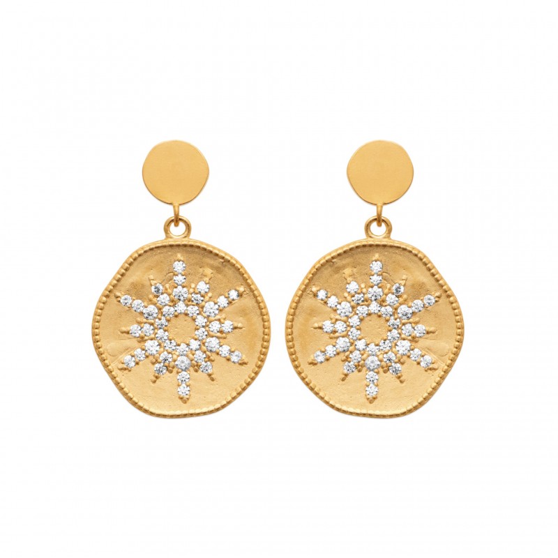 Boucles d'oreilles Coque de Nacre Plaqué Or 2562310