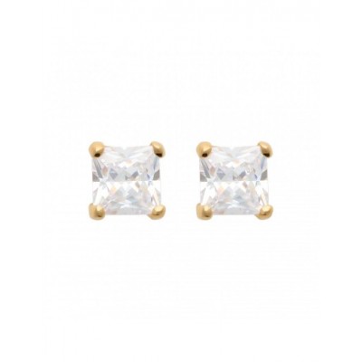 Boucles d'oreilles Coque de Nacre Plaqué Or 750 et Oxydes de zirconium 25114105