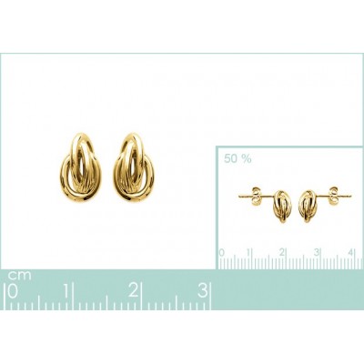 Boucles d'oreilles Coque de Nacre Plaqué Or 2506800