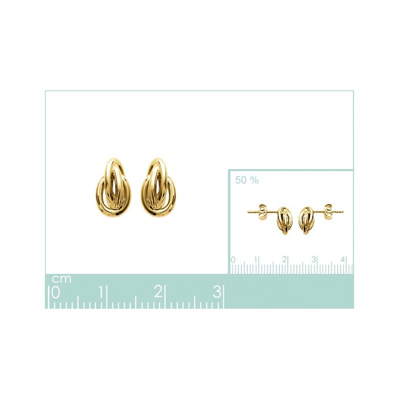 Boucles d'oreilles Coque de Nacre Plaqué Or 2506800