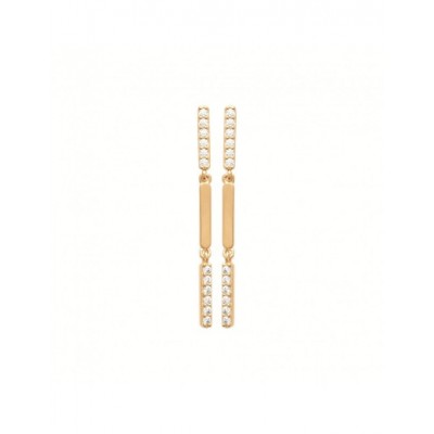 Boucles d'oreilles Coque de Nacre Plaqué Or 750 23076010