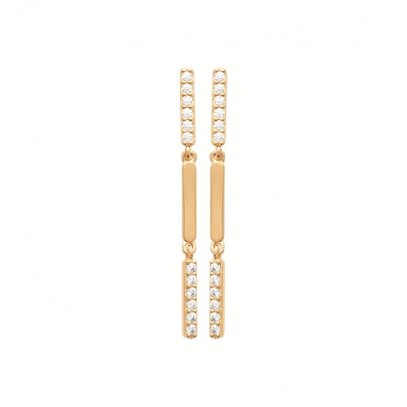 Boucles d'oreilles Coque de Nacre Plaqué Or 750 23076010