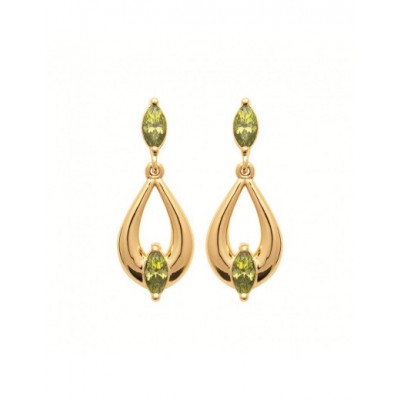 Boucles d'oreilles Coque de Nacre Plaqué Or 750 23073450