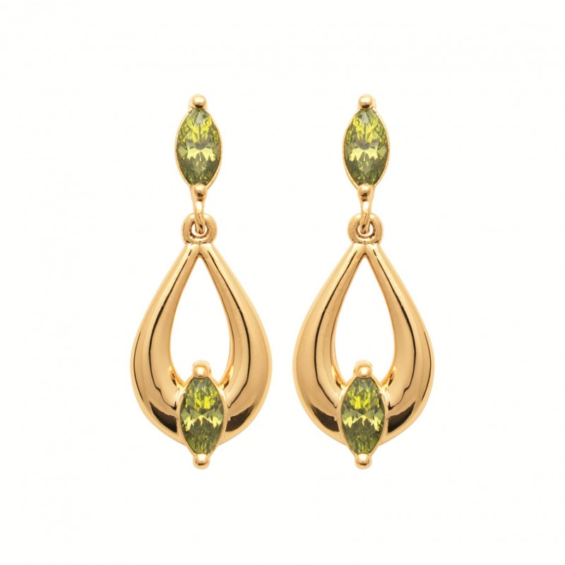 Boucles d'oreilles Coque de Nacre Plaqué Or 750 23073450
