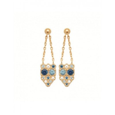 Boucles d'oreilles Coque de Nacre Plaqué Or 750 23071460