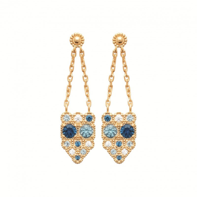 Boucles d'oreilles Coque de Nacre Plaqué Or 750 23071460