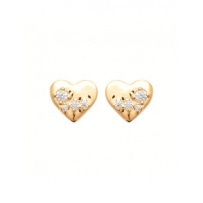 Boucles d'oreilles Coque de Nacre Plaqué Or 750 23070810