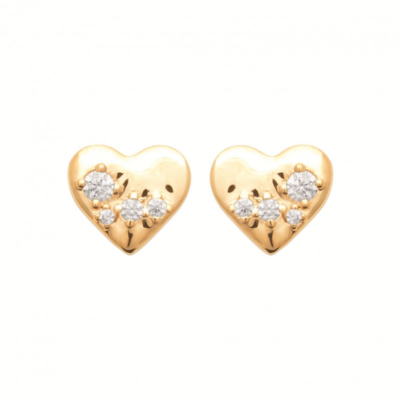 Boucles d'oreilles Coque de Nacre Plaqué Or 750 23070810