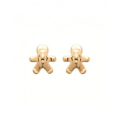 Boucles d'oreilles Coque de Nacre Plaqué Or 750 23070300