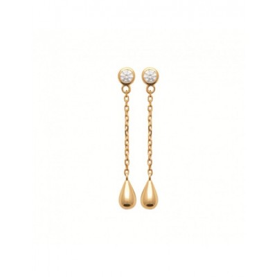 Boucles d'oreilles Coque de Nacre Plaqué Or 750 23069910