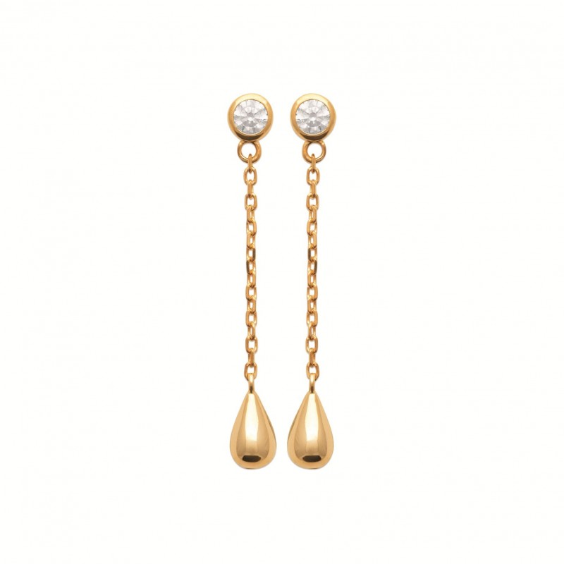 Boucles d'oreilles Coque de Nacre Plaqué Or 750 23069910