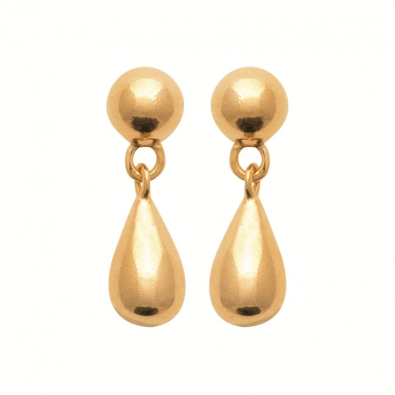 Boucles d'oreilles Coque de Nacre Plaqué Or 750 23069700