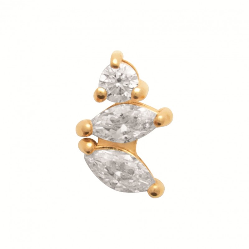Piercing Coque de Nacre Plaqué Or 750 23068510