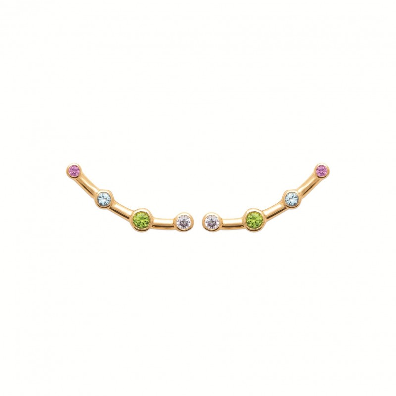 Boucles d'oreilles Coque de Nacre Plaqué Or 23065005