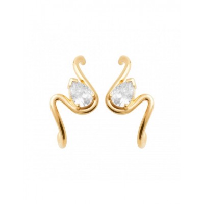 Boucles d'oreilles Coque de Nacre Plaqué Or 750 23064610