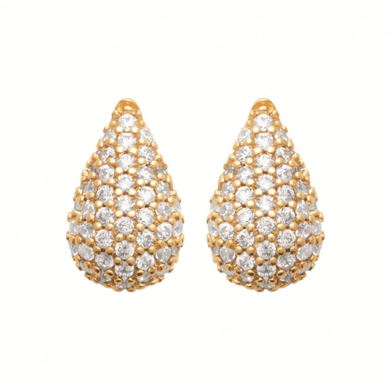 Boucles d'oreilles Coque de Nacre Plaqué Or 750 23064010