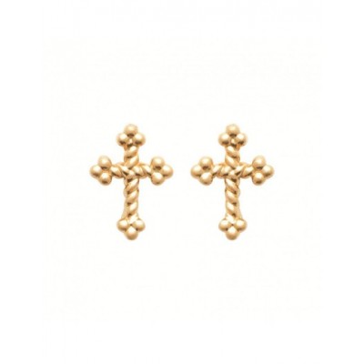 Boucles d'oreilles Coque de Nacre Plaqué Or 750 23063000