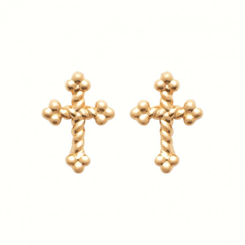 Boucles d'oreilles Coque de Nacre Plaqué Or 750 23063000