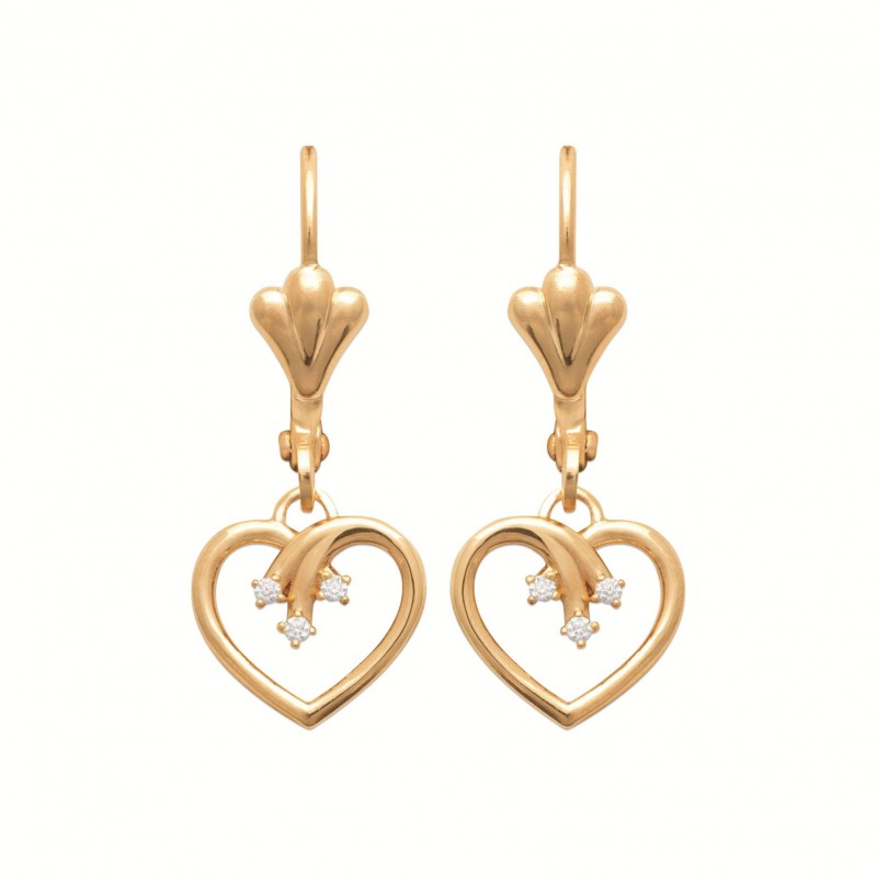 Boucles d'oreilles Coque de Nacre Plaqué Or 750 23062910