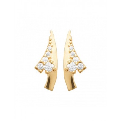 Boucles d'oreilles Coque de Nacre Plaqué Or 23062710