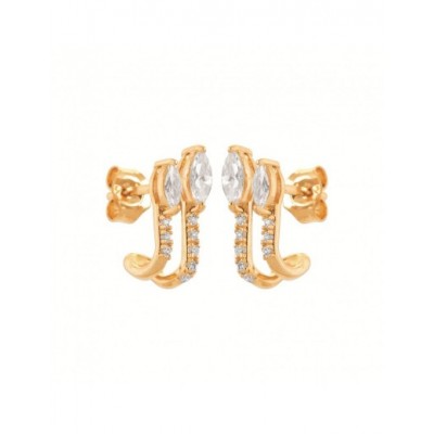 Boucles d'oreilles Coque de Nacre Plaqué Or 750 23059610
