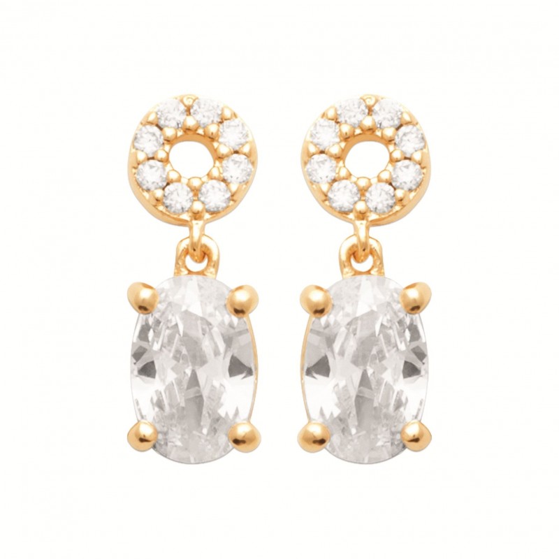 Boucles d'oreilles Coque de Nacre Plaqué Or 23057710