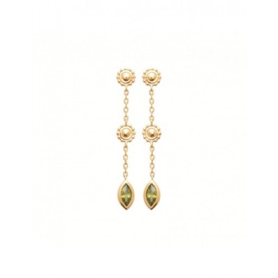 Boucles d'oreilles Coque de Nacre Plaqué Or 750 23057150