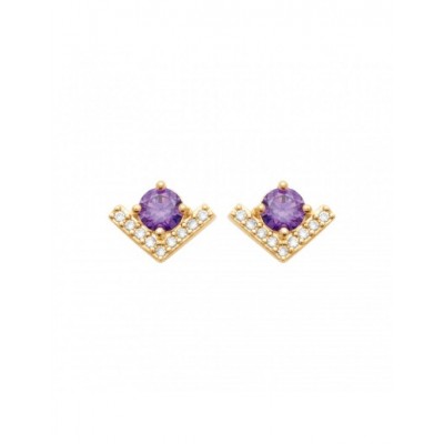Boucles d'oreilles Coque de Nacre Plaqué Or 23055370