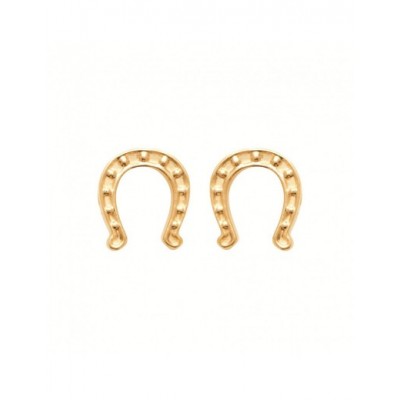 Boucles d'oreilles Coque de Nacre Plaqué Or 750 23054200