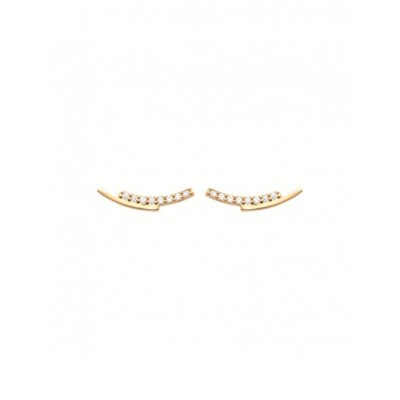 Boucles d'oreilles Coque de Nacre Plaqué Or 750 23053510
