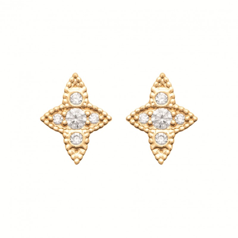 Boucles d'oreilles Coque de Nacre Plaqué Or 750 23053310