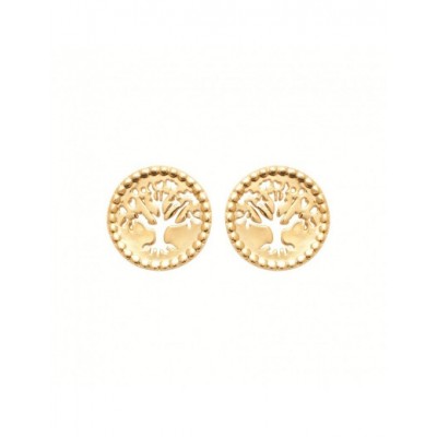 Boucles d'oreilles Coque de Nacre Plaqué Or 750 23052500