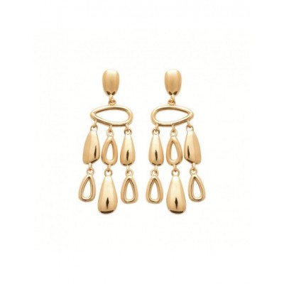 Boucles d'oreilles Coque de Nacre Plaqué Or 750 23052200