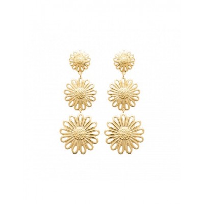 Boucles d'oreilles Coque de Nacre Plaqué Or 23045300
