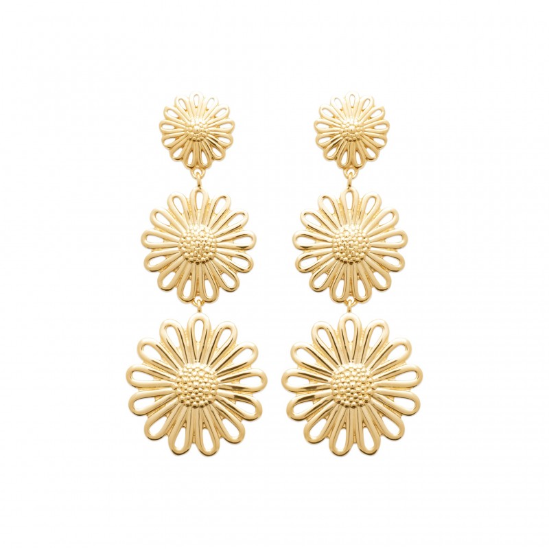 Boucles d'oreilles Coque de Nacre Plaqué Or 23045300