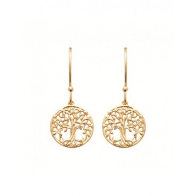 Boucles d'oreilles Coque de Nacre Plaqué Or 23041300