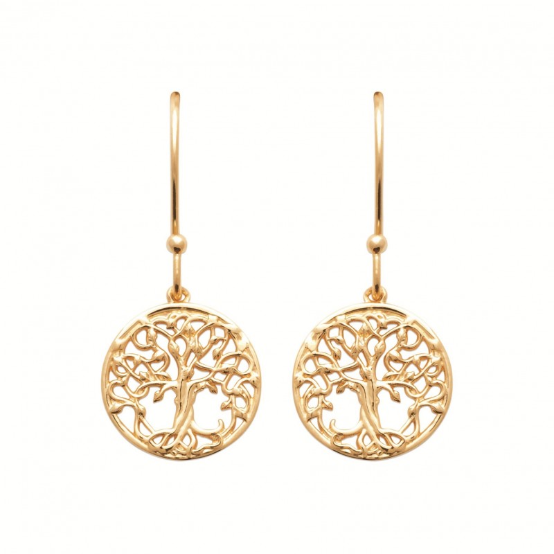 Boucles d'oreilles Coque de Nacre Plaqué Or 23041300