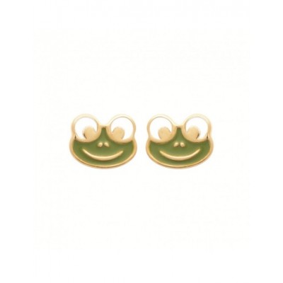 Boucles d'oreilles Coque de Nacre Plaqué Or 750 23041100