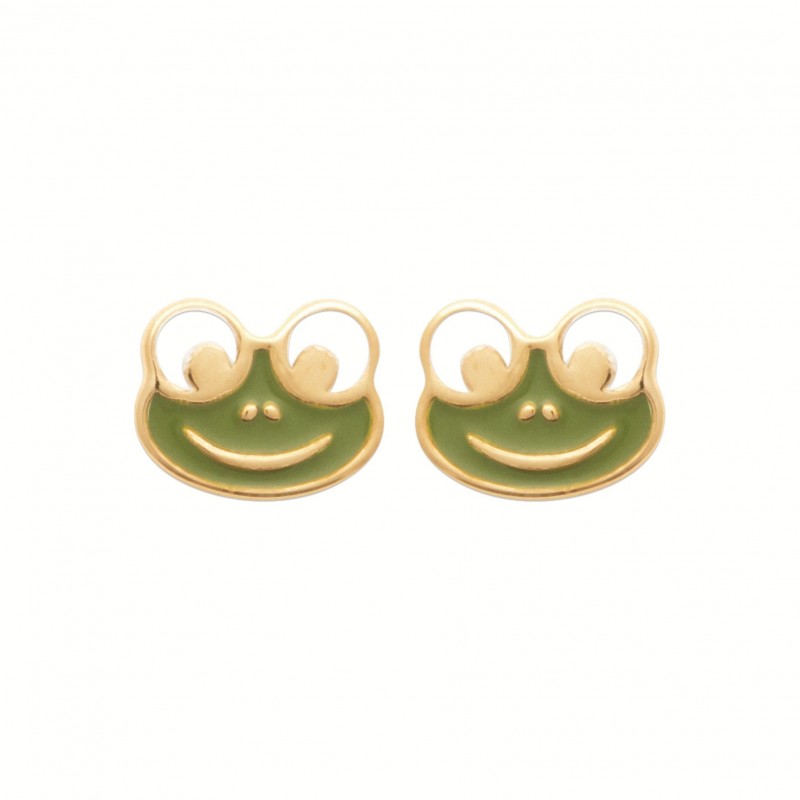 Boucles d'oreilles Coque de Nacre Plaqué Or 750 23041100