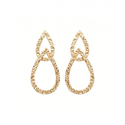 Boucles d'oreilles Coque de Nacre Plaqué Or 23039500
