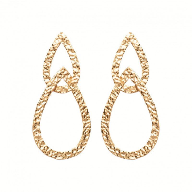 Boucles d'oreilles Coque de Nacre Plaqué Or 23039500