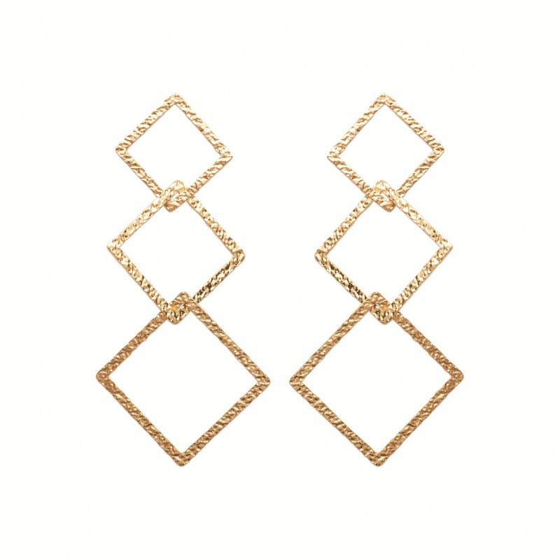 Boucles d'oreilles Coque de Nacre Plaqué Or 750 23039400